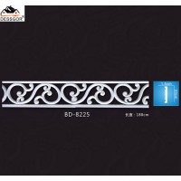 White PU Cornices Polyurethane Carved Panel Moulding Crown Moulding