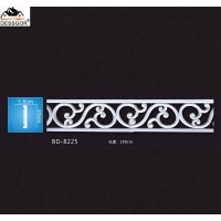 White PU Cornices Plain Panel Polyurethane Carved Panel Moulding Crown Moulding