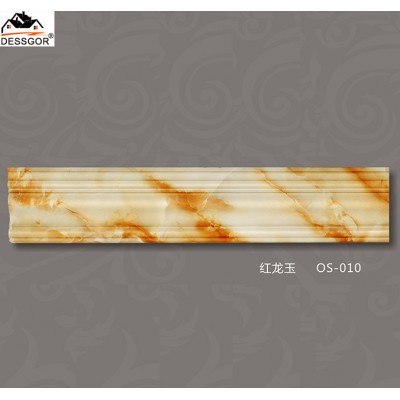 Marbling PU Cornice Moulding Decor Ceiling Molding Polyurethane Cornice Crown