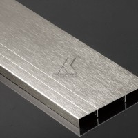 Aluminium Skirting Board 6cm 8cm 10cm Profiles with Brushed Gold Silver Use for Wall Protective